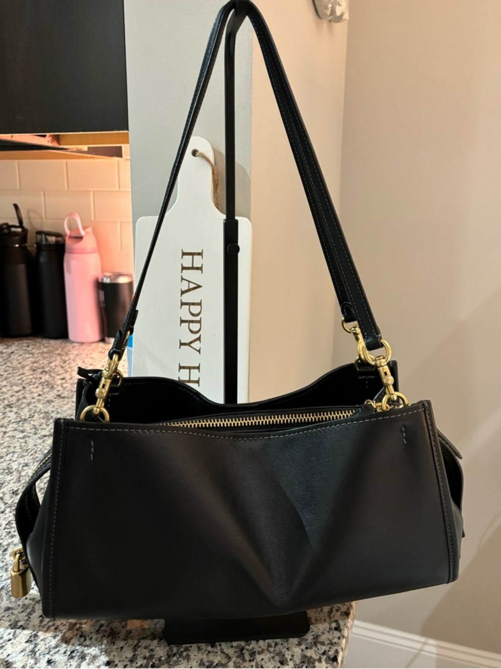 Coach Rogue 34 Bag in Black/Brass Hardware - Picture 3 of 6
